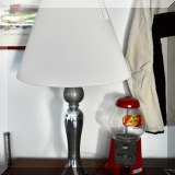 D23. Metal table lamp. 28”h 